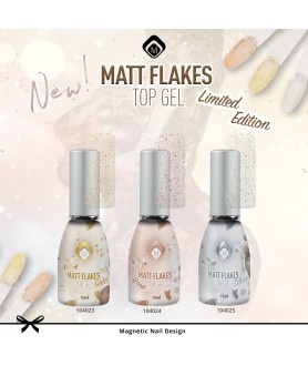 Lot 3 Matte Flakes Top Gel